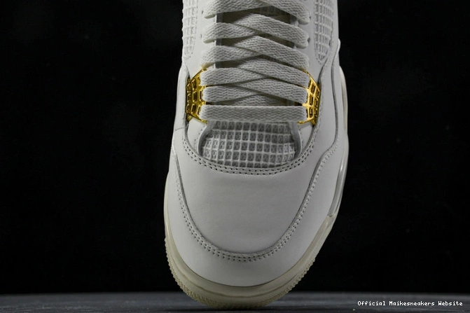 Official Maikesneakers Gold Metallic AQ9129-170 4 Jordan Retro 0725